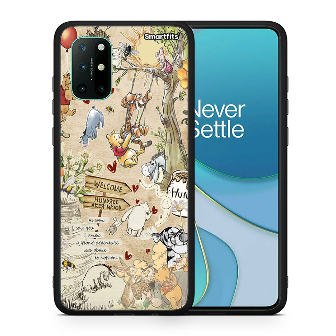 Θήκη OnePlus 8T Happy Friends από τη Smartfits με σχέδιο στο πίσω μέρος και μαύρο περίβλημα | OnePlus 8T Happy Friends case with colorful back and black bezels