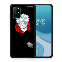 Thumbnail for Θήκη OnePlus 8T Itadori Anime από τη Smartfits με σχέδιο στο πίσω μέρος και μαύρο περίβλημα | OnePlus 8T Itadori Anime case with colorful back and black bezels