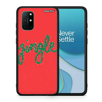 Thumbnail for Θήκη OnePlus 8T Jingle Xmas από τη Smartfits με σχέδιο στο πίσω μέρος και μαύρο περίβλημα | OnePlus 8T Jingle Xmas case with colorful back and black bezels