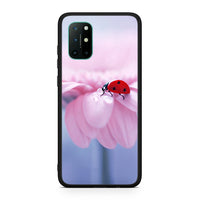 Thumbnail for OnePlus 8T Ladybug Flower θήκη από τη Smartfits με σχέδιο στο πίσω μέρος και μαύρο περίβλημα | Smartphone case with colorful back and black bezels by Smartfits