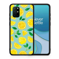 Thumbnail for Θήκη OnePlus 8T Lemons από τη Smartfits με σχέδιο στο πίσω μέρος και μαύρο περίβλημα | OnePlus 8T Lemons case with colorful back and black bezels