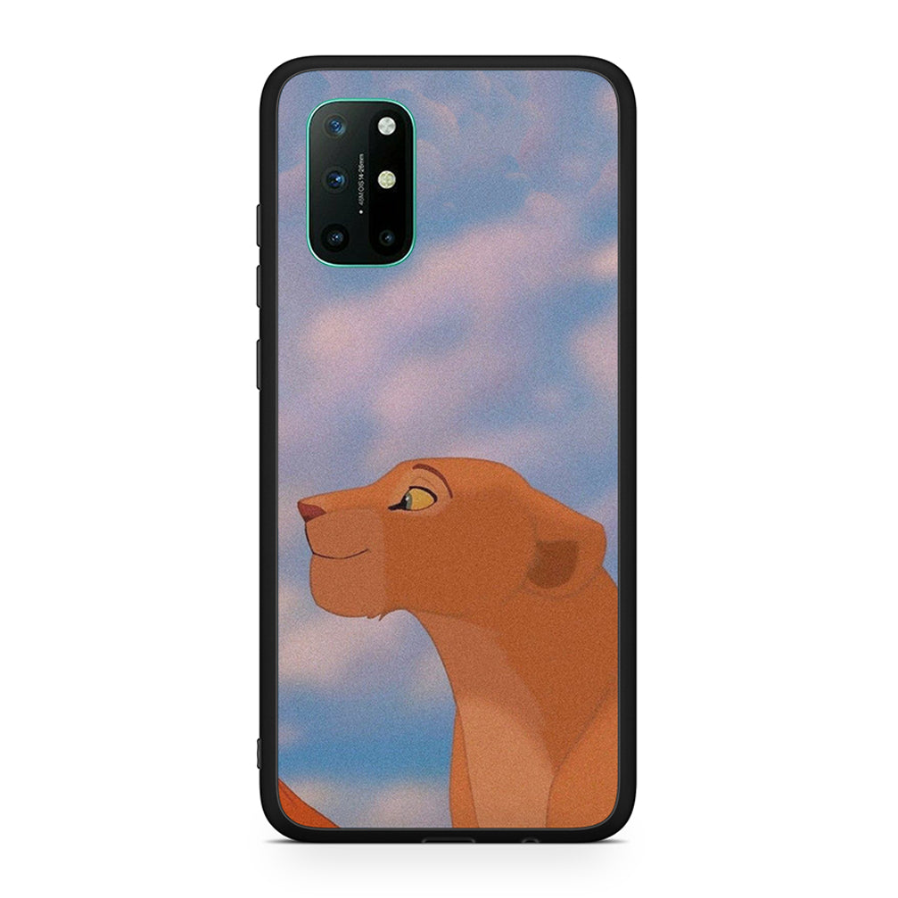 OnePlus 8T Lion Love 2 Θήκη Αγίου Βαλεντίνου από τη Smartfits με σχέδιο στο πίσω μέρος και μαύρο περίβλημα | Smartphone case with colorful back and black bezels by Smartfits