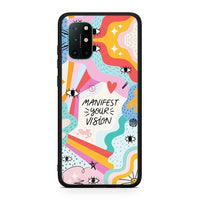 Thumbnail for OnePlus 8T Manifest Your Vision θήκη από τη Smartfits με σχέδιο στο πίσω μέρος και μαύρο περίβλημα | Smartphone case with colorful back and black bezels by Smartfits