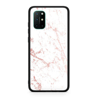 Thumbnail for OnePlus 8T Pink Splash Marble θήκη από τη Smartfits με σχέδιο στο πίσω μέρος και μαύρο περίβλημα | Smartphone case with colorful back and black bezels by Smartfits