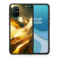 Thumbnail for Θήκη OnePlus 8T Real Gold από τη Smartfits με σχέδιο στο πίσω μέρος και μαύρο περίβλημα | OnePlus 8T Real Gold case with colorful back and black bezels