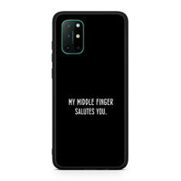 Thumbnail for OnePlus 8T Salute θήκη από τη Smartfits με σχέδιο στο πίσω μέρος και μαύρο περίβλημα | Smartphone case with colorful back and black bezels by Smartfits