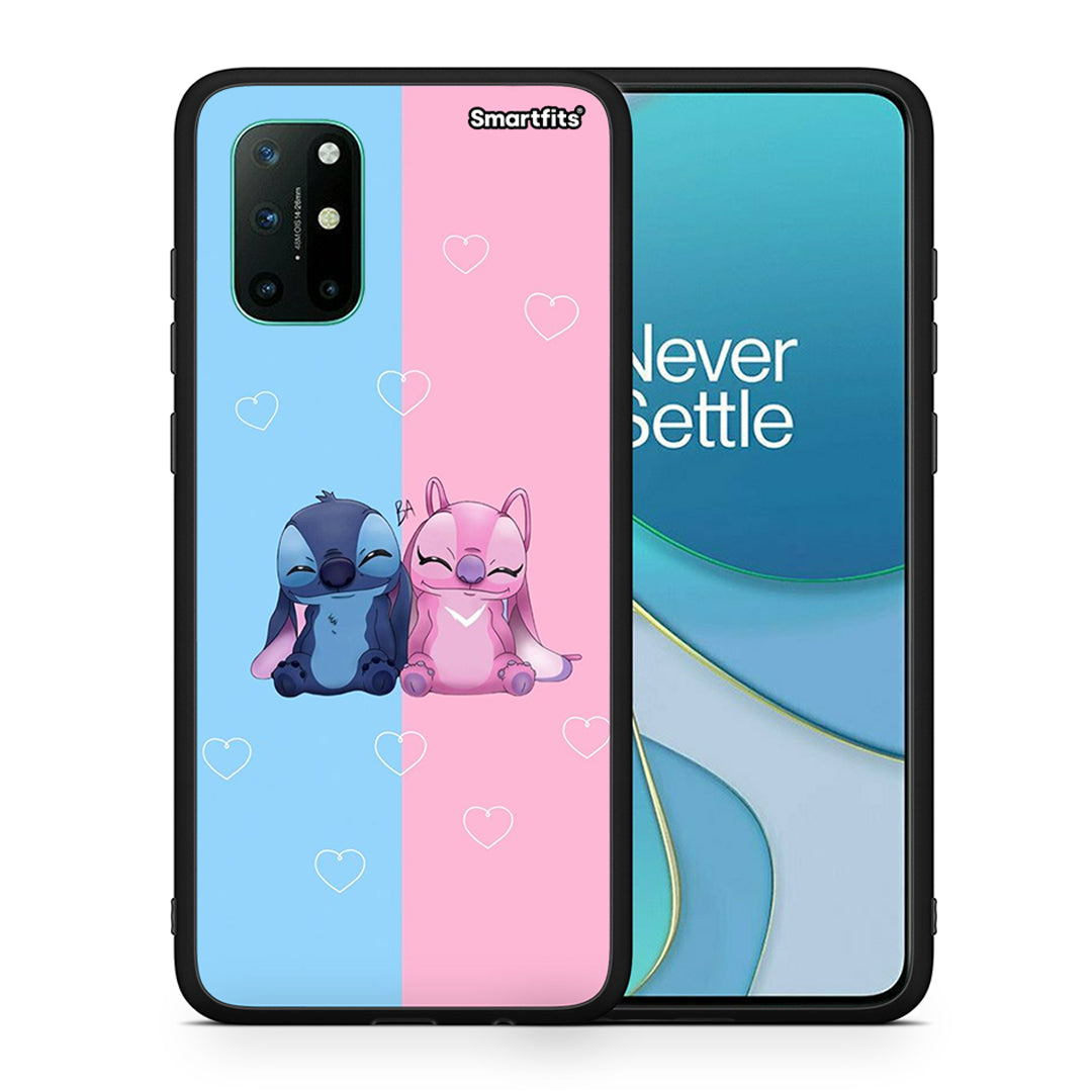 Θήκη OnePlus 8T Stitch And Angel από τη Smartfits με σχέδιο στο πίσω μέρος και μαύρο περίβλημα | OnePlus 8T Stitch And Angel case with colorful back and black bezels