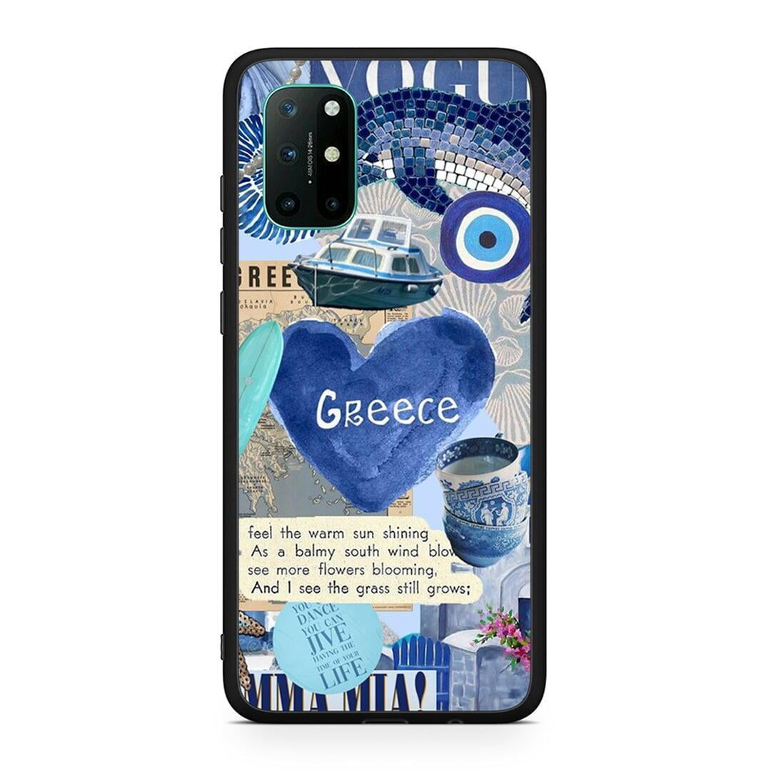 OnePlus 8T Summer In Greece Θήκη από τη Smartfits με σχέδιο στο πίσω μέρος και μαύρο περίβλημα | Smartphone case with colorful back and black bezels by Smartfits