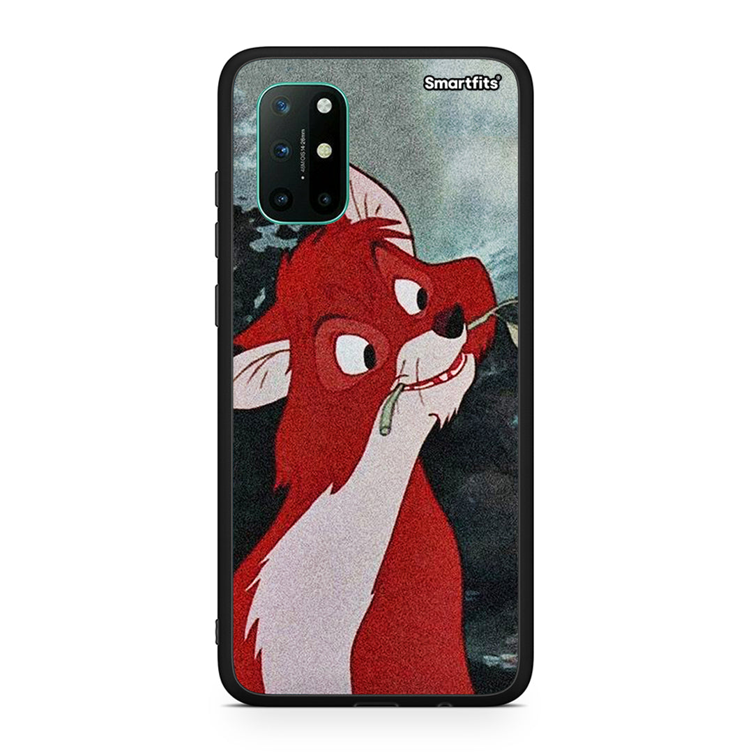 OnePlus 8T Tod And Vixey Love 1 θήκη από τη Smartfits με σχέδιο στο πίσω μέρος και μαύρο περίβλημα | Smartphone case with colorful back and black bezels by Smartfits