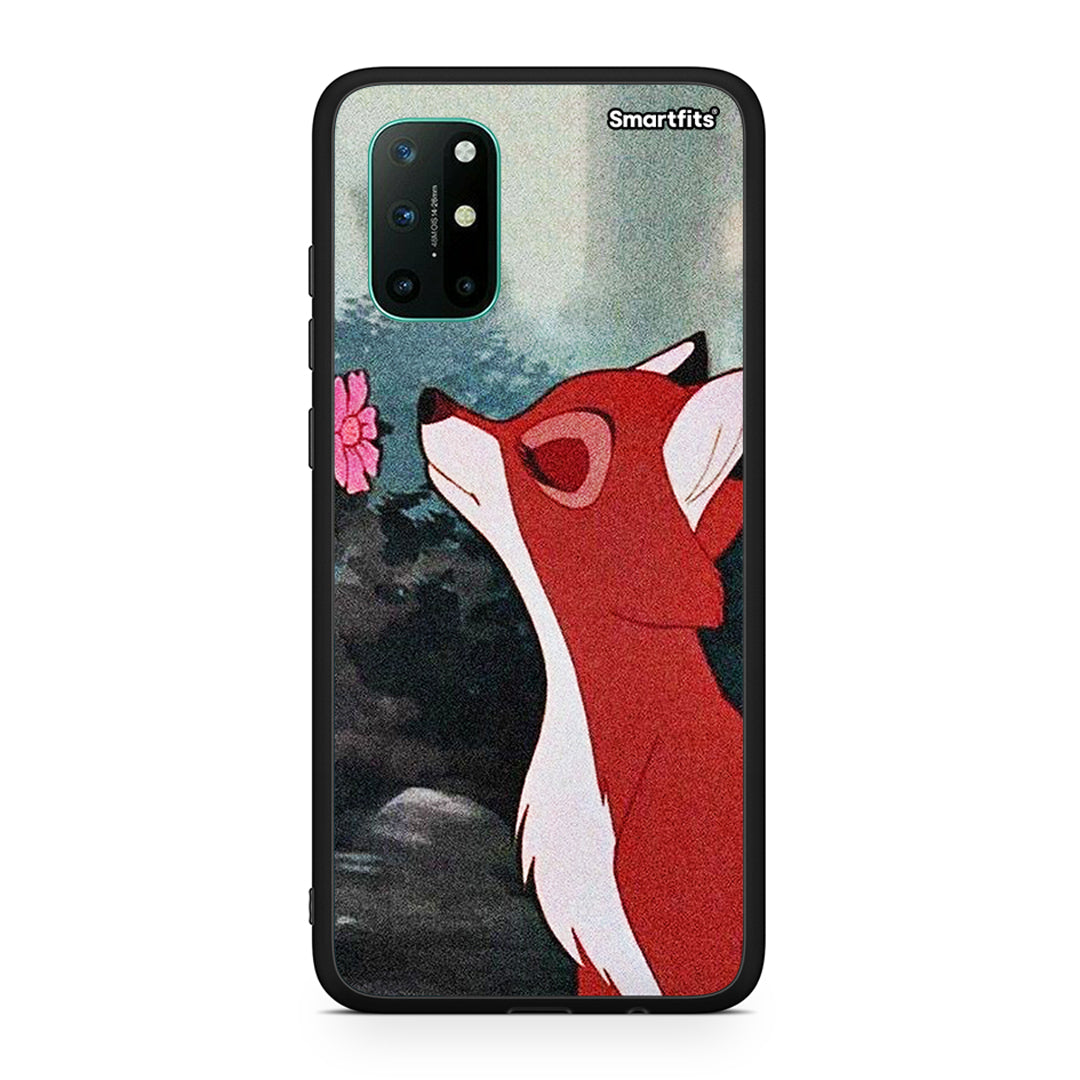 OnePlus 8T Tod And Vixey Love 2 θήκη από τη Smartfits με σχέδιο στο πίσω μέρος και μαύρο περίβλημα | Smartphone case with colorful back and black bezels by Smartfits