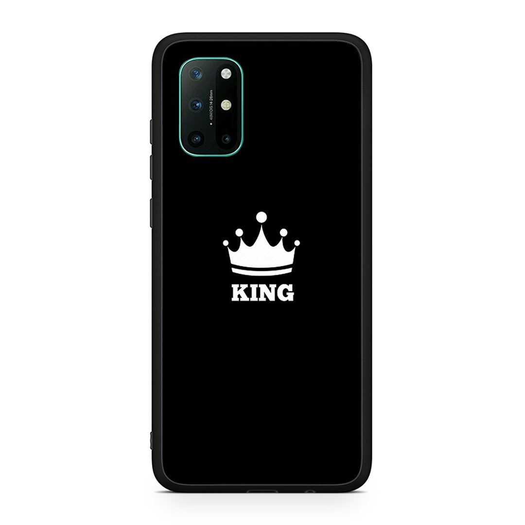 OnePlus 8T King Valentine θήκη από τη Smartfits με σχέδιο στο πίσω μέρος και μαύρο περίβλημα | Smartphone case with colorful back and black bezels by Smartfits