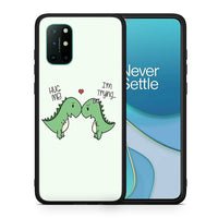 Thumbnail for Θήκη OnePlus 8T Rex Valentine από τη Smartfits με σχέδιο στο πίσω μέρος και μαύρο περίβλημα | OnePlus 8T Rex Valentine case with colorful back and black bezels