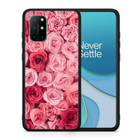 Thumbnail for Θήκη OnePlus 8T RoseGarden Valentine από τη Smartfits με σχέδιο στο πίσω μέρος και μαύρο περίβλημα | OnePlus 8T RoseGarden Valentine case with colorful back and black bezels