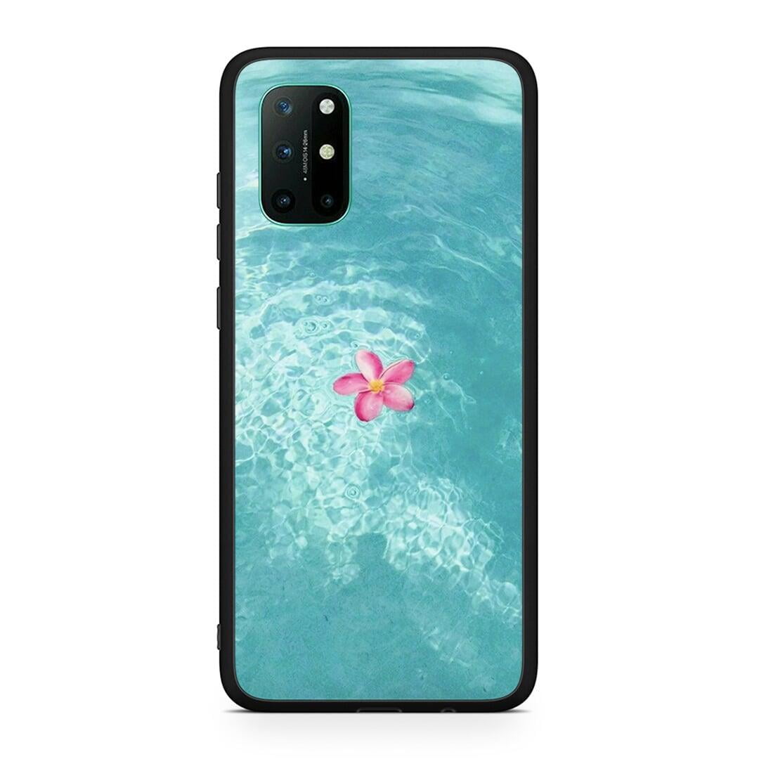 OnePlus 8T Water Flower Θήκη από τη Smartfits με σχέδιο στο πίσω μέρος και μαύρο περίβλημα | Smartphone case with colorful back and black bezels by Smartfits