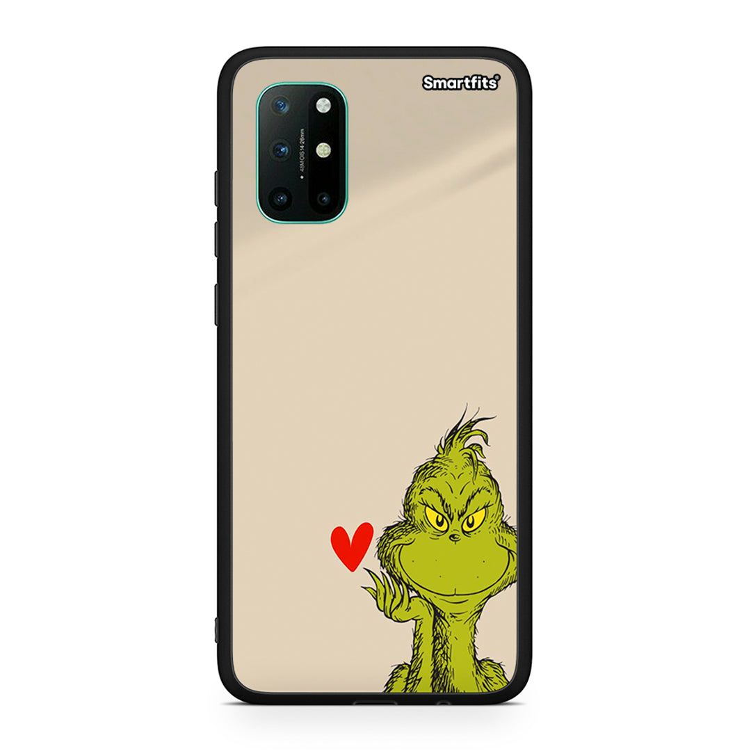 OnePlus 8T Xmas Grinch θήκη από τη Smartfits με σχέδιο στο πίσω μέρος και μαύρο περίβλημα | Smartphone case with colorful back and black bezels by Smartfits