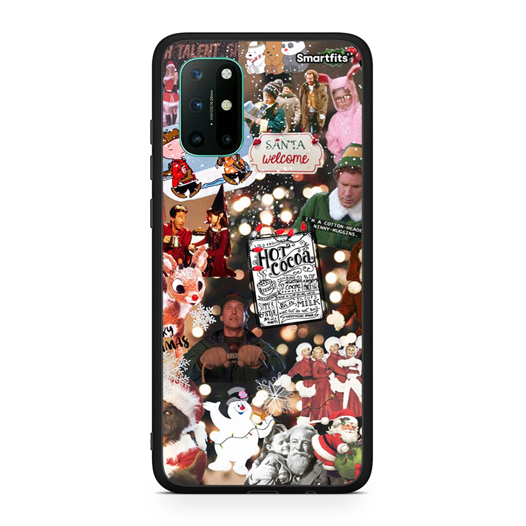 OnePlus 8T Xmas Movies θήκη από τη Smartfits με σχέδιο στο πίσω μέρος και μαύρο περίβλημα | Smartphone case with colorful back and black bezels by Smartfits