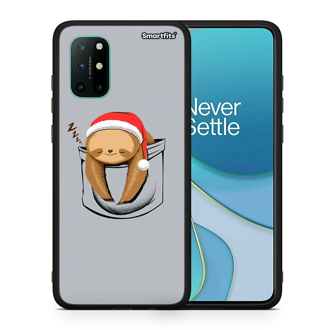 Θήκη OnePlus 8T Xmas Zzzz από τη Smartfits με σχέδιο στο πίσω μέρος και μαύρο περίβλημα | OnePlus 8T Xmas Zzzz case with colorful back and black bezels