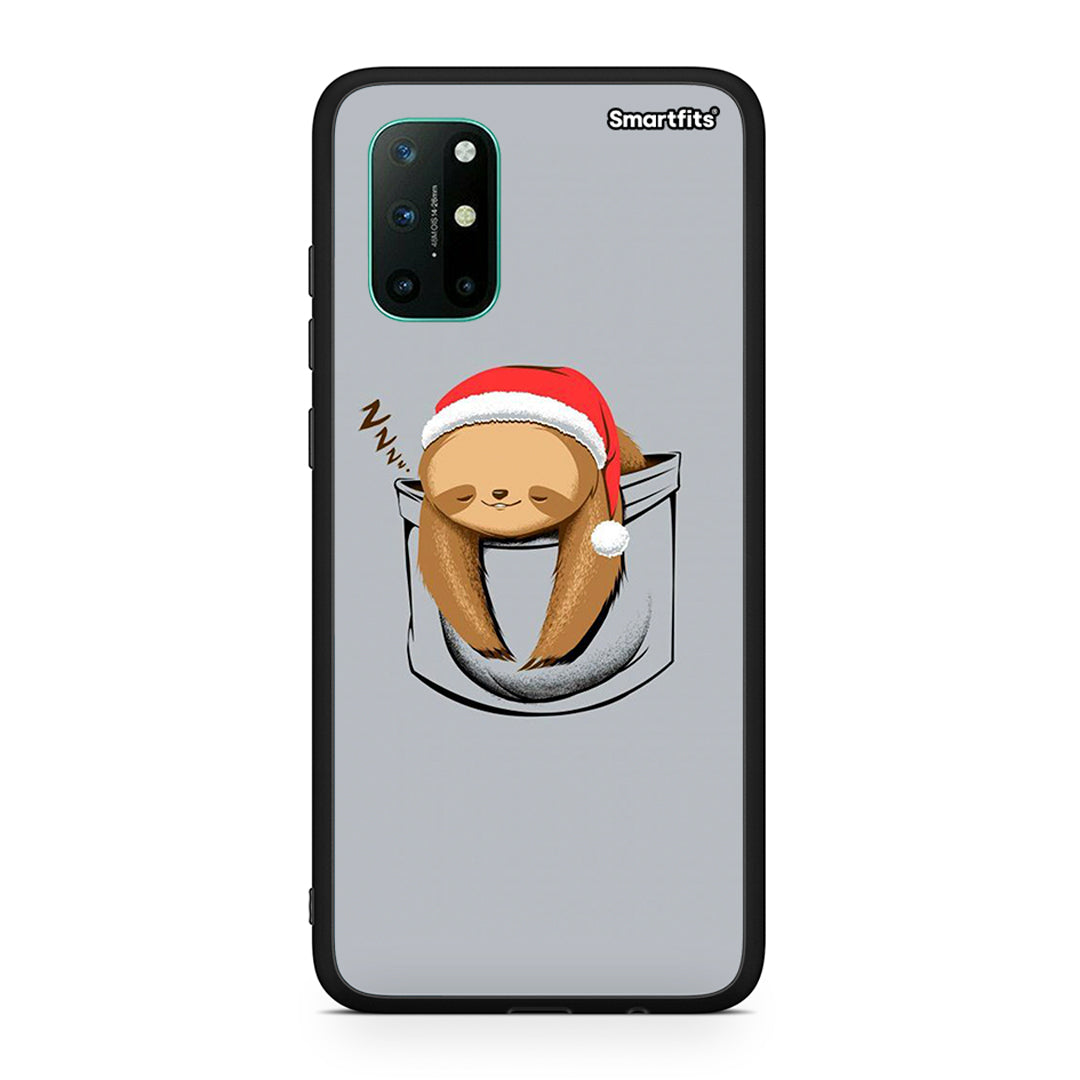 OnePlus 8T Xmas Zzzz θήκη από τη Smartfits με σχέδιο στο πίσω μέρος και μαύρο περίβλημα | Smartphone case with colorful back and black bezels by Smartfits