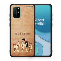 Thumbnail for Θήκη OnePlus 8T You Go Girl από τη Smartfits με σχέδιο στο πίσω μέρος και μαύρο περίβλημα | OnePlus 8T You Go Girl case with colorful back and black bezels