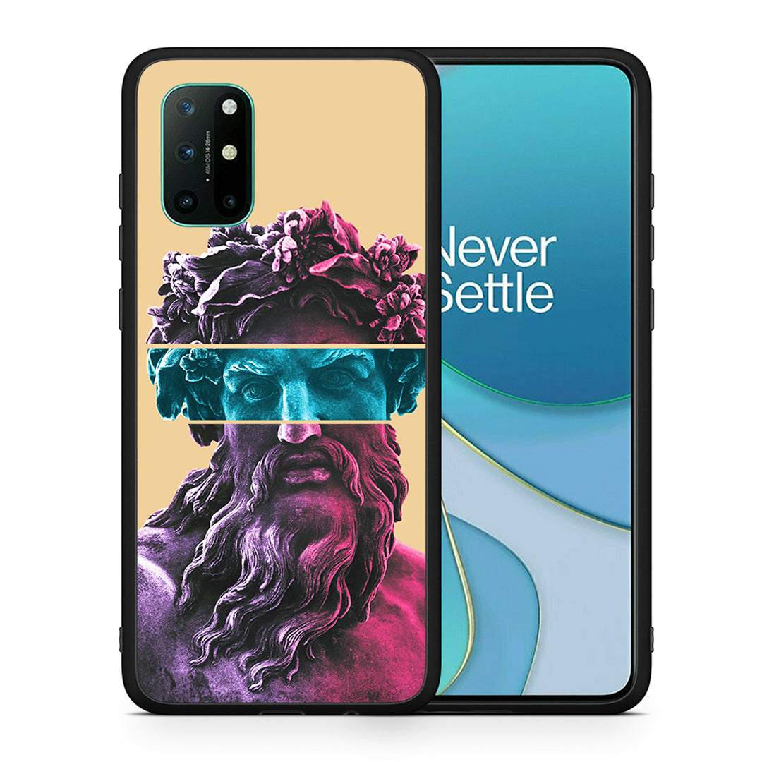 Θήκη Αγίου Βαλεντίνου OnePlus 8T Zeus Art από τη Smartfits με σχέδιο στο πίσω μέρος και μαύρο περίβλημα | OnePlus 8T Zeus Art case with colorful back and black bezels