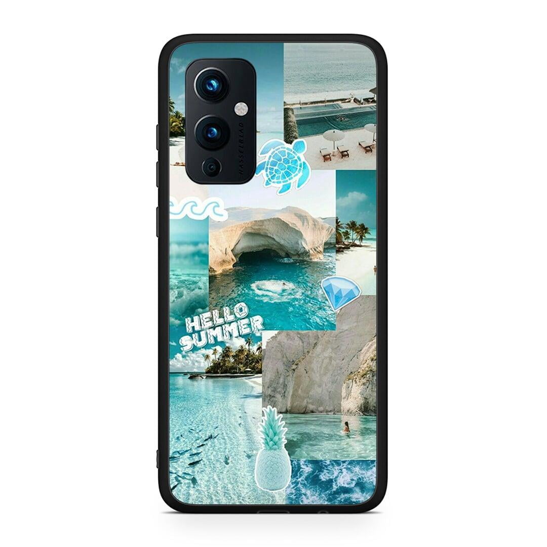 OnePlus 9 Aesthetic Summer Θήκη από τη Smartfits με σχέδιο στο πίσω μέρος και μαύρο περίβλημα | Smartphone case with colorful back and black bezels by Smartfits
