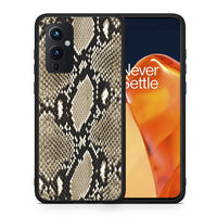 Thumbnail for Θήκη OnePlus 9 Fashion Snake Animal από τη Smartfits με σχέδιο στο πίσω μέρος και μαύρο περίβλημα | OnePlus 9 Fashion Snake Animal case with colorful back and black bezels