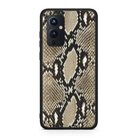 Thumbnail for OnePlus 9 Fashion Snake Animal θήκη από τη Smartfits με σχέδιο στο πίσω μέρος και μαύρο περίβλημα | Smartphone case with colorful back and black bezels by Smartfits