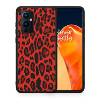 Thumbnail for Θήκη OnePlus 9 Red Leopard Animal από τη Smartfits με σχέδιο στο πίσω μέρος και μαύρο περίβλημα | OnePlus 9 Red Leopard Animal case with colorful back and black bezels
