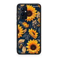 Thumbnail for OnePlus 9 Autumn Sunflowers Θήκη από τη Smartfits με σχέδιο στο πίσω μέρος και μαύρο περίβλημα | Smartphone case with colorful back and black bezels by Smartfits