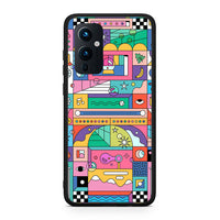 Thumbnail for OnePlus 9 Bubbles Soap θήκη από τη Smartfits με σχέδιο στο πίσω μέρος και μαύρο περίβλημα | Smartphone case with colorful back and black bezels by Smartfits