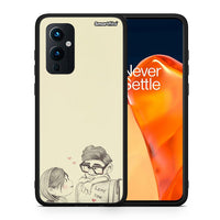 Thumbnail for Θήκη OnePlus 9 Carl And Ellie από τη Smartfits με σχέδιο στο πίσω μέρος και μαύρο περίβλημα | OnePlus 9 Carl And Ellie case with colorful back and black bezels