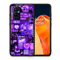 Thumbnail for Θήκη Αγίου Βαλεντίνου OnePlus 9 Collage Stay Wild από τη Smartfits με σχέδιο στο πίσω μέρος και μαύρο περίβλημα | OnePlus 9 Collage Stay Wild case with colorful back and black bezels