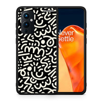 Thumbnail for Θήκη OnePlus 9 Doodle Art από τη Smartfits με σχέδιο στο πίσω μέρος και μαύρο περίβλημα | OnePlus 9 Doodle Art case with colorful back and black bezels