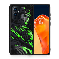 Thumbnail for Θήκη Αγίου Βαλεντίνου OnePlus 9 Green Soldier από τη Smartfits με σχέδιο στο πίσω μέρος και μαύρο περίβλημα | OnePlus 9 Green Soldier case with colorful back and black bezels