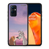 Thumbnail for Θήκη OnePlus 9 Lady And Tramp από τη Smartfits με σχέδιο στο πίσω μέρος και μαύρο περίβλημα | OnePlus 9 Lady And Tramp case with colorful back and black bezels