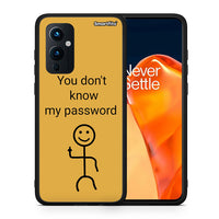 Thumbnail for Θήκη OnePlus 9 My Password από τη Smartfits με σχέδιο στο πίσω μέρος και μαύρο περίβλημα | OnePlus 9 My Password case with colorful back and black bezels