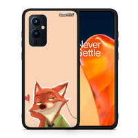 Thumbnail for Θήκη OnePlus 9 Nick Wilde And Judy Hopps Love 1 από τη Smartfits με σχέδιο στο πίσω μέρος και μαύρο περίβλημα | OnePlus 9 Nick Wilde And Judy Hopps Love 1 case with colorful back and black bezels