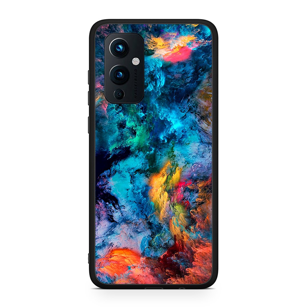 OnePlus 9 Crayola Paint θήκη από τη Smartfits με σχέδιο στο πίσω μέρος και μαύρο περίβλημα | Smartphone case with colorful back and black bezels by Smartfits