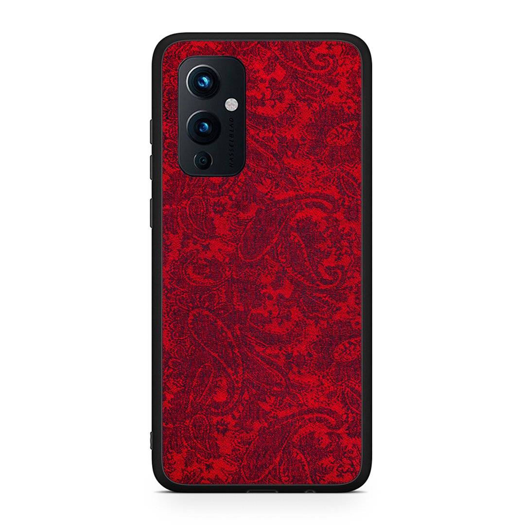 OnePlus 9 Paisley Cashmere θήκη από τη Smartfits με σχέδιο στο πίσω μέρος και μαύρο περίβλημα | Smartphone case with colorful back and black bezels by Smartfits