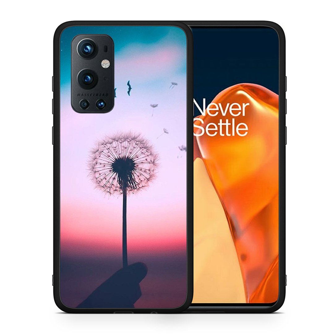 Θήκη OnePlus 9 Pro Wish Boho από τη Smartfits με σχέδιο στο πίσω μέρος και μαύρο περίβλημα | OnePlus 9 Pro Wish Boho case with colorful back and black bezels