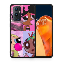 Thumbnail for Θήκη Αγίου Βαλεντίνου OnePlus 9 Pro Bubble Girls από τη Smartfits με σχέδιο στο πίσω μέρος και μαύρο περίβλημα | OnePlus 9 Pro Bubble Girls case with colorful back and black bezels