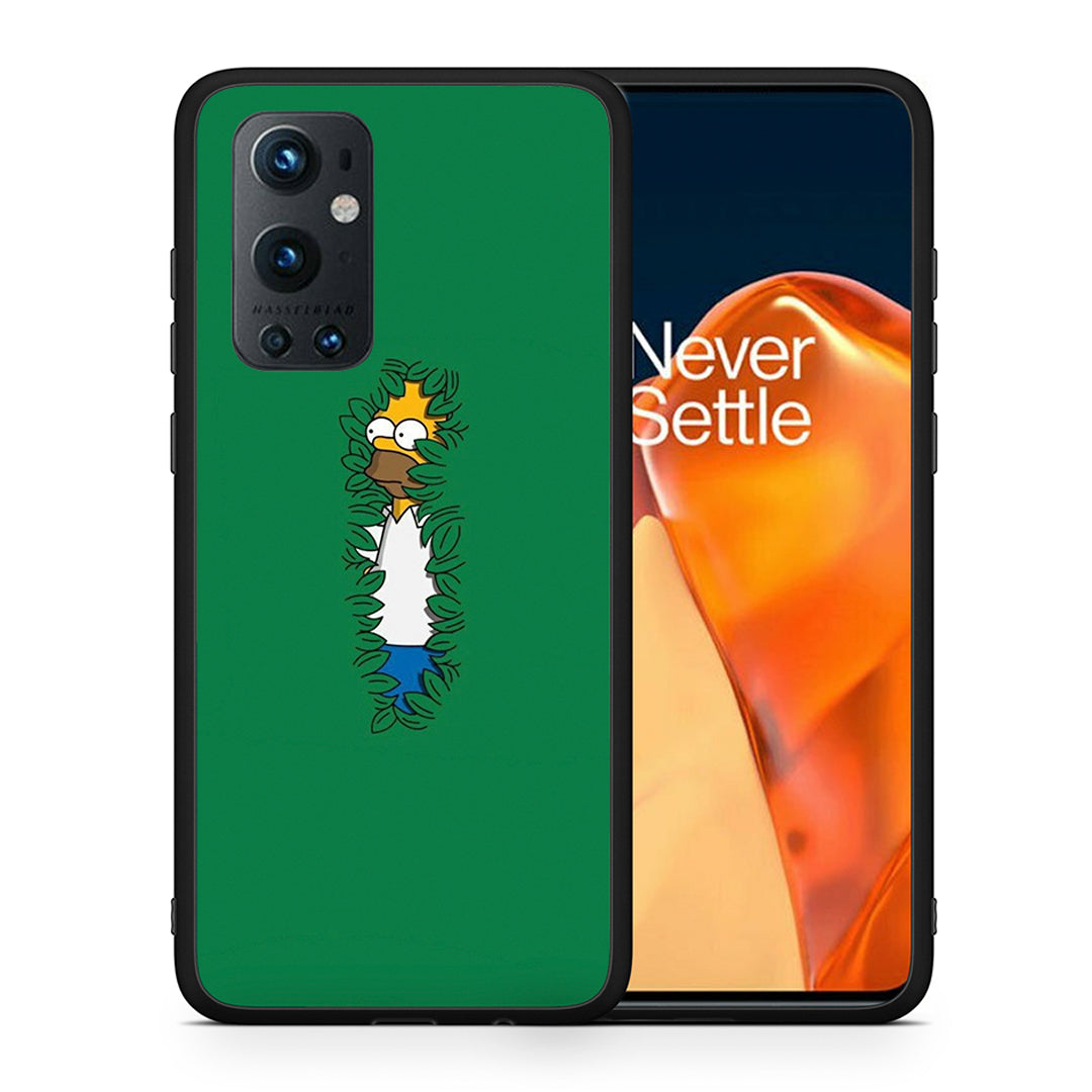 Θήκη Αγίου Βαλεντίνου OnePlus 9 Pro Bush Man από τη Smartfits με σχέδιο στο πίσω μέρος και μαύρο περίβλημα | OnePlus 9 Pro Bush Man case with colorful back and black bezels