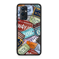 Thumbnail for OnePlus 9 Pro Car Plates θήκη από τη Smartfits με σχέδιο στο πίσω μέρος και μαύρο περίβλημα | Smartphone case with colorful back and black bezels by Smartfits