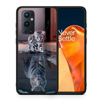 Thumbnail for Θήκη OnePlus 9 Pro Tiger Cute από τη Smartfits με σχέδιο στο πίσω μέρος και μαύρο περίβλημα | OnePlus 9 Pro Tiger Cute case with colorful back and black bezels