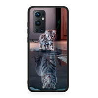 Thumbnail for OnePlus 9 Pro Tiger Cute θήκη από τη Smartfits με σχέδιο στο πίσω μέρος και μαύρο περίβλημα | Smartphone case with colorful back and black bezels by Smartfits