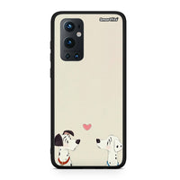 Thumbnail for OnePlus 9 Pro Dalmatians Love θήκη από τη Smartfits με σχέδιο στο πίσω μέρος και μαύρο περίβλημα | Smartphone case with colorful back and black bezels by Smartfits