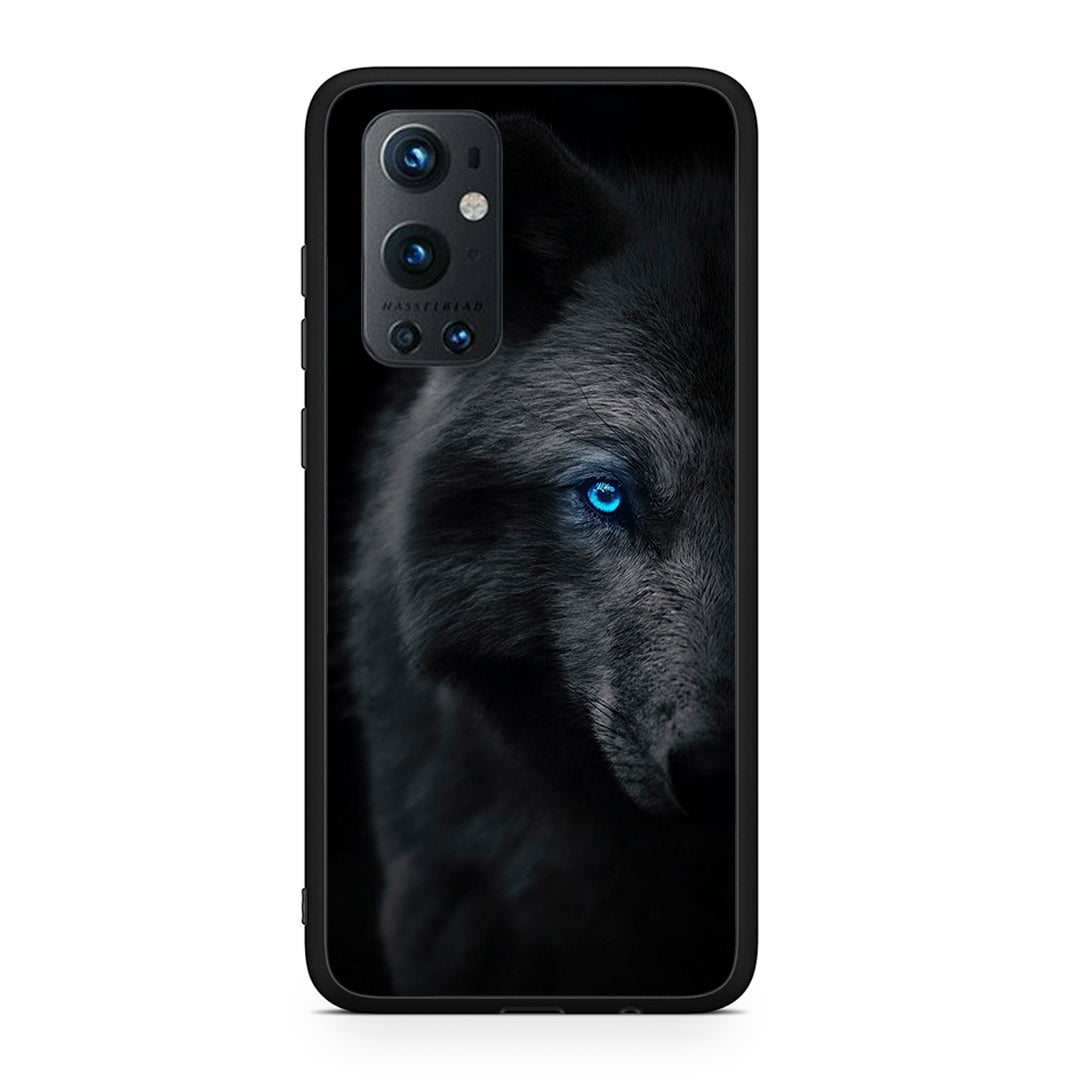 OnePlus 9 Pro Dark Wolf θήκη από τη Smartfits με σχέδιο στο πίσω μέρος και μαύρο περίβλημα | Smartphone case with colorful back and black bezels by Smartfits
