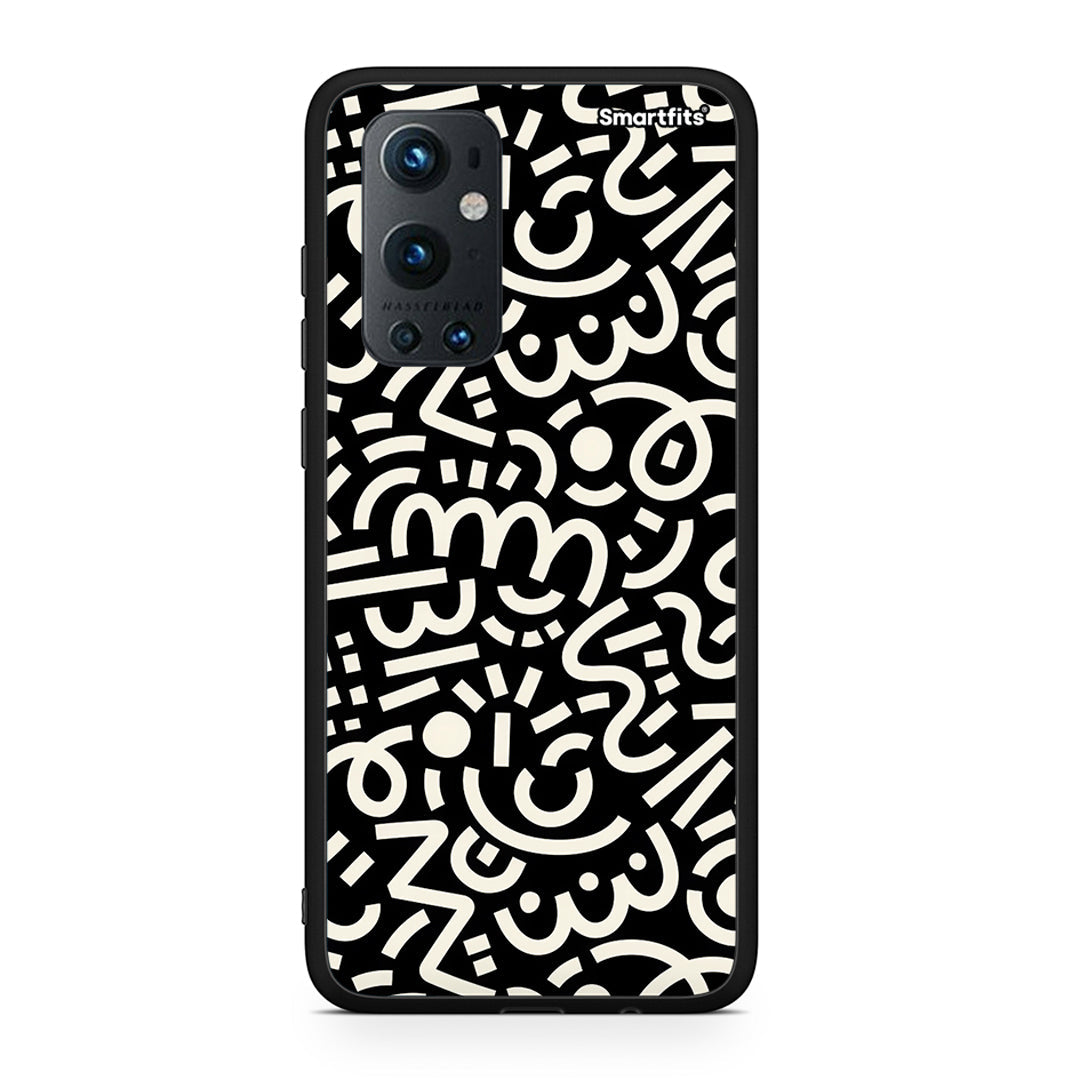OnePlus 9 Pro Doodle Art Θήκη από τη Smartfits με σχέδιο στο πίσω μέρος και μαύρο περίβλημα | Smartphone case with colorful back and black bezels by Smartfits