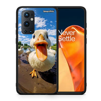 Thumbnail for Θήκη OnePlus 9 Pro Duck Face από τη Smartfits με σχέδιο στο πίσω μέρος και μαύρο περίβλημα | OnePlus 9 Pro Duck Face case with colorful back and black bezels