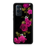 Thumbnail for OnePlus 9 Pro Red Roses Flower θήκη από τη Smartfits με σχέδιο στο πίσω μέρος και μαύρο περίβλημα | Smartphone case with colorful back and black bezels by Smartfits